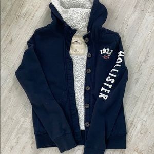Hollister Fleece Lined Button Down Jacket